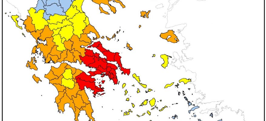 ΧΑΡΤΗΣ ΠΡΟΒΛΕΨΗΣ ΠΥΡΚΑΓΙΑΣ 22 ΑΥΓ 2023